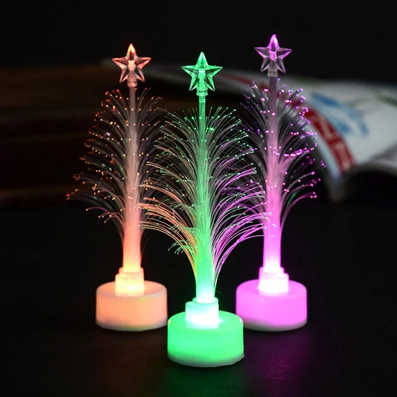 Acrylic LED Night Light Christmas Decorations Colorful Christmas Tree Lights Wedding Party Christmas New Year Childrens Gift