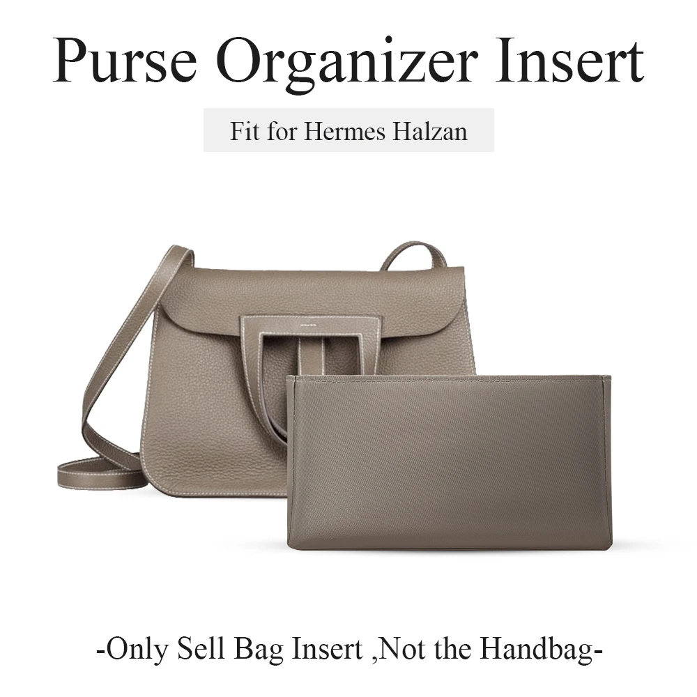 Nylon-Geldbörsen-Organizer-Einsatz, passend für Hermes Halzan Handtasche, kleine Innenauskleidung, Taschen-Organizer-Einsatz im Inneren, Taschen-Organizer-Einsatz