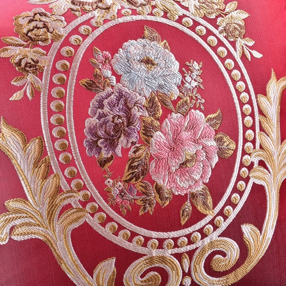 48x48cm Europäischer Stil Kissenbezug Jacquard Dekorativer Sofakissenbezug Heimdekoration Waschbarer Zierkissenbezug – Detail 8