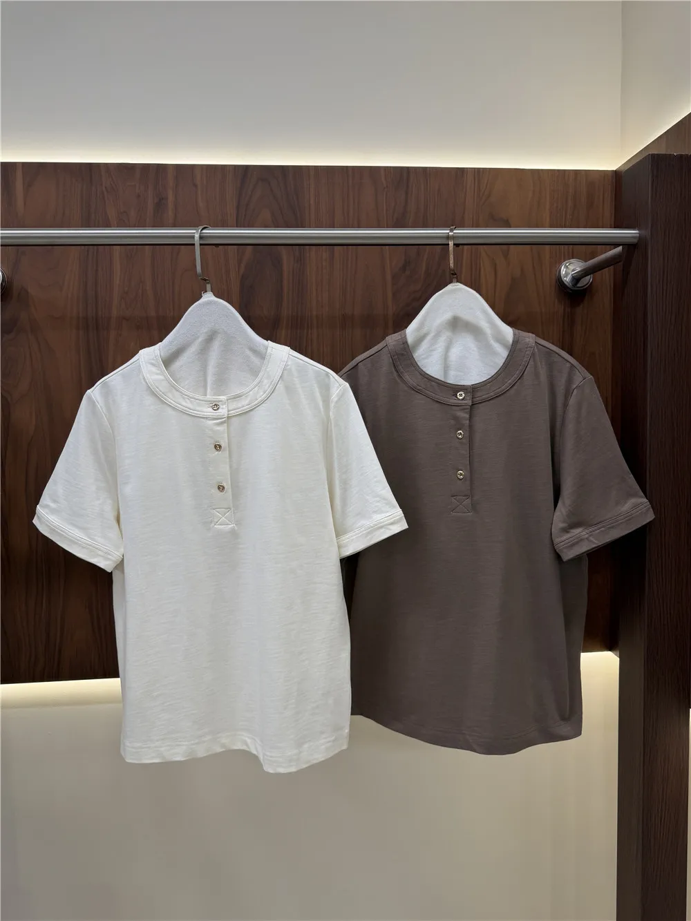 Women's Cotton T-Shirt Summer O-Neck Pullover Short-Sleeve