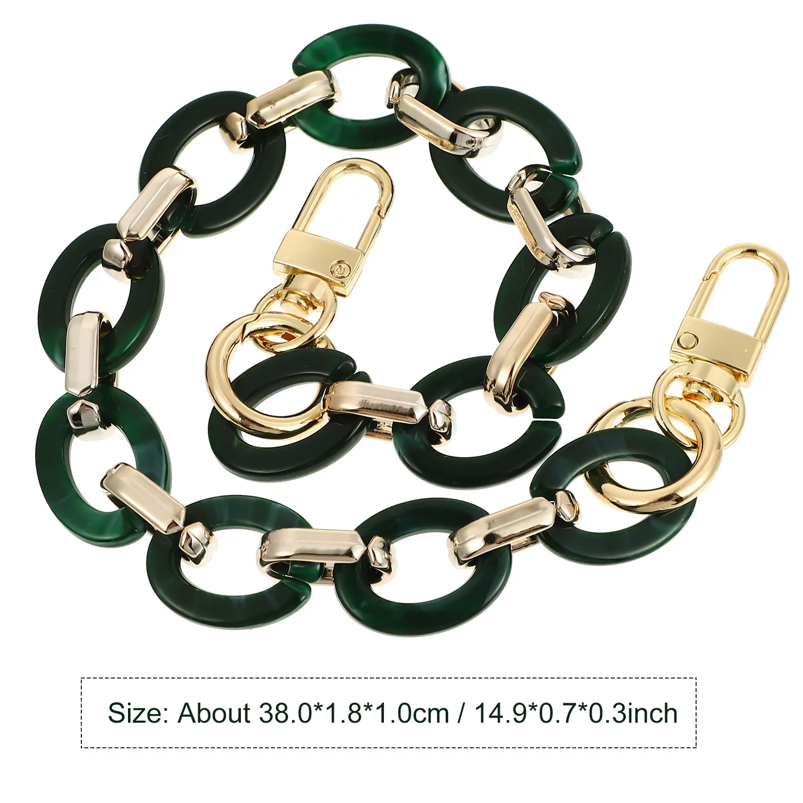 حقيبة ريترو مزخرفة من الراتنج بسلسلة أنيقة وخفيفة الوزن وحزام كتف ومقبض للتسوق في حفلات الشاطئ في الهواء الطلق