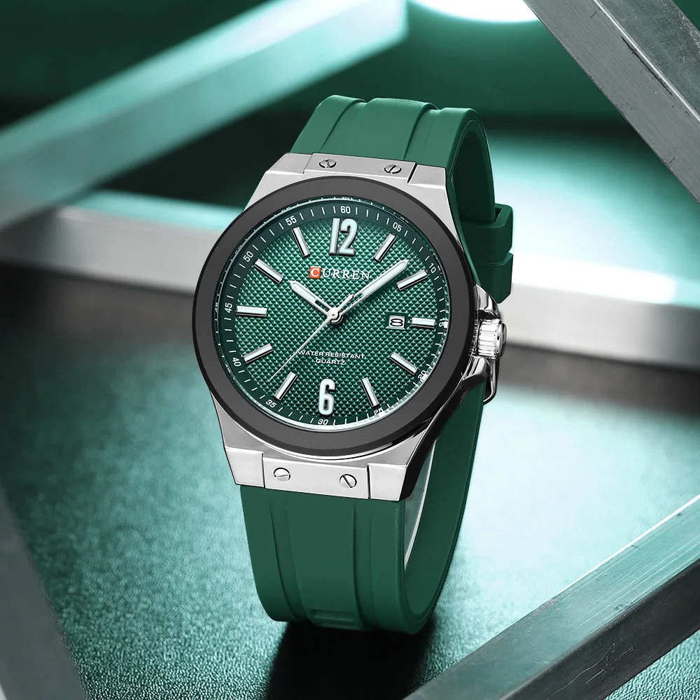 CURREN Brand Auto Date 100% Original Watch Luminous Fashion Waterproof Business Watches reloj hombre