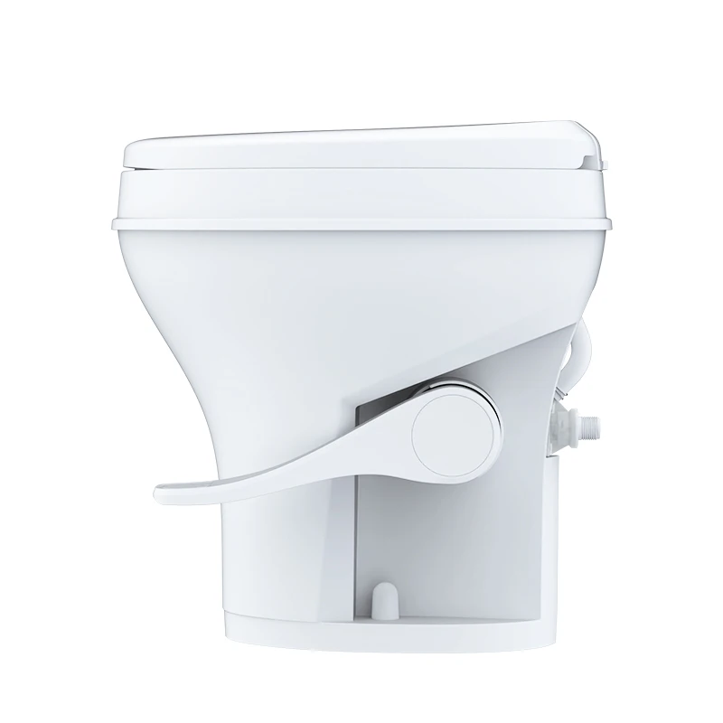 

Residential Height RV Toilet High-Powered Tri-Directional Flush Nozzles Remove Foot Pedal Toilet 2025