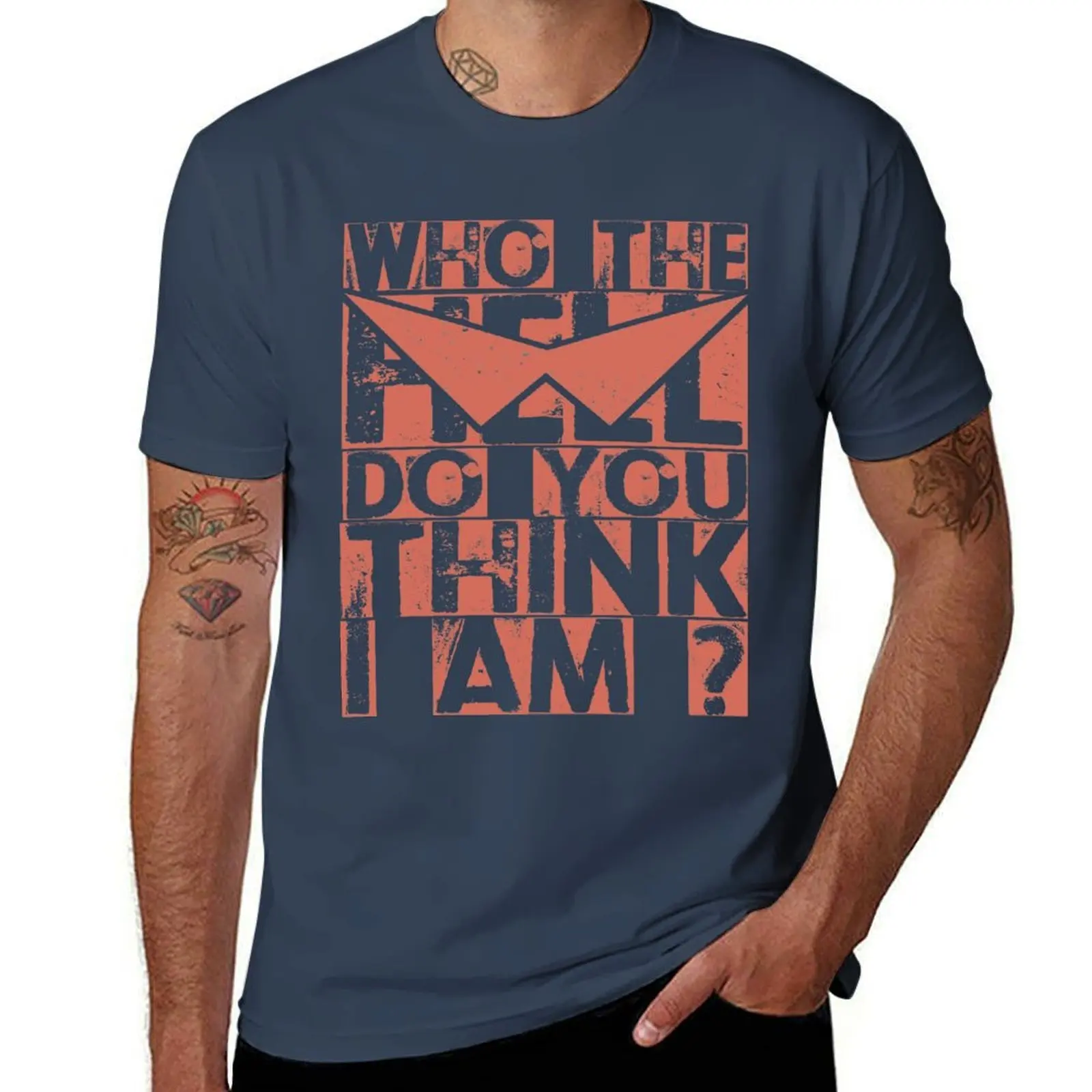 

Who the Hell do you think I am T-Shirt Casual Loose Short Sleeve Tee for Men