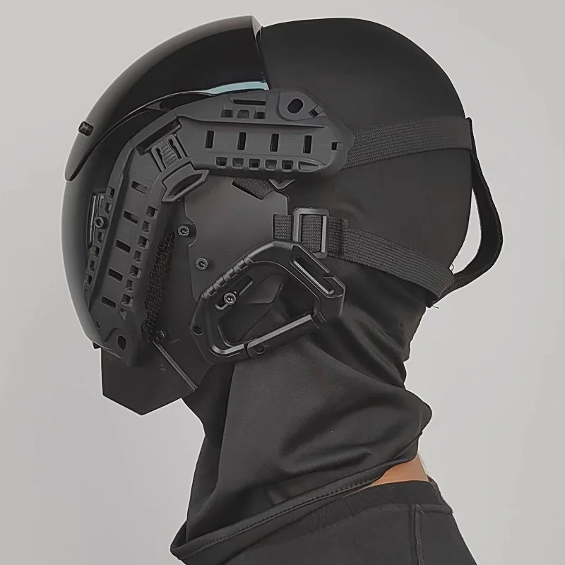 Le Cool mask, CS game , sci-fi equipment, Halloween party and music festival accessory, functional prop
