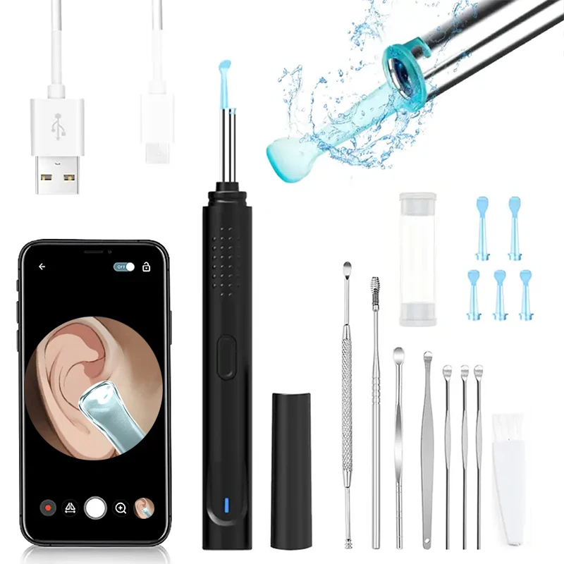 

Intelligent Visual Ear Scoop, High-Definition Camera Earwax Removal Tool, Earwax Removal Tool Set