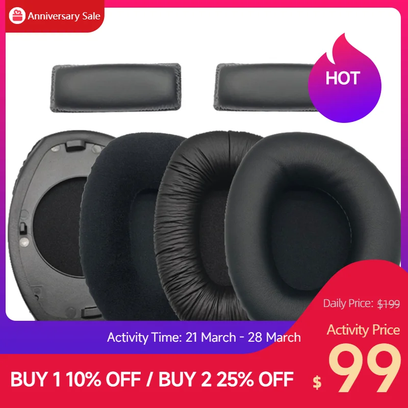 Replacement Ear pads for Sennheiser RS110 RS160 RS170 RS180 HDR160 HDR170 HDR180 Headphones Memory Foam Ear Cushions  Earpads