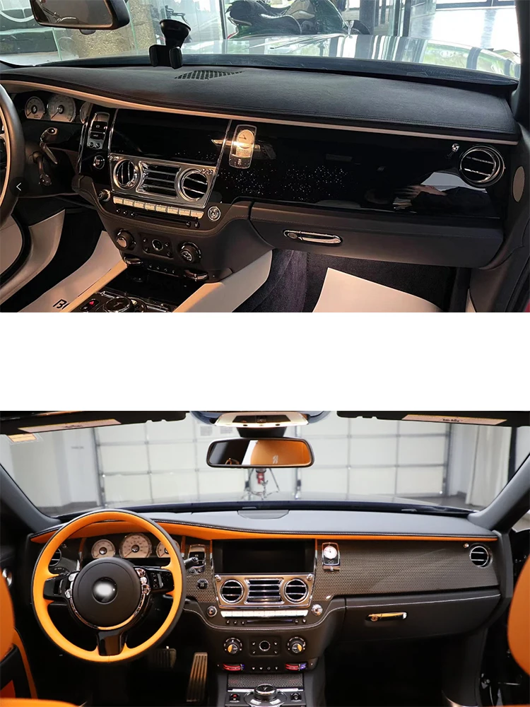 For 2021-2023 Rolls-Royce Ghost Insulation Sunscreen Anti-Dirt Proof Anti-slip Car-Styling Dashboard Dashmat Pad