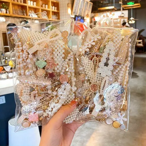 10 adet/takım kadın moda saç aksesuarları yüksek kaliteli reçine saç tokaları günlük tatil giyim için uygun kız takı saç tokası