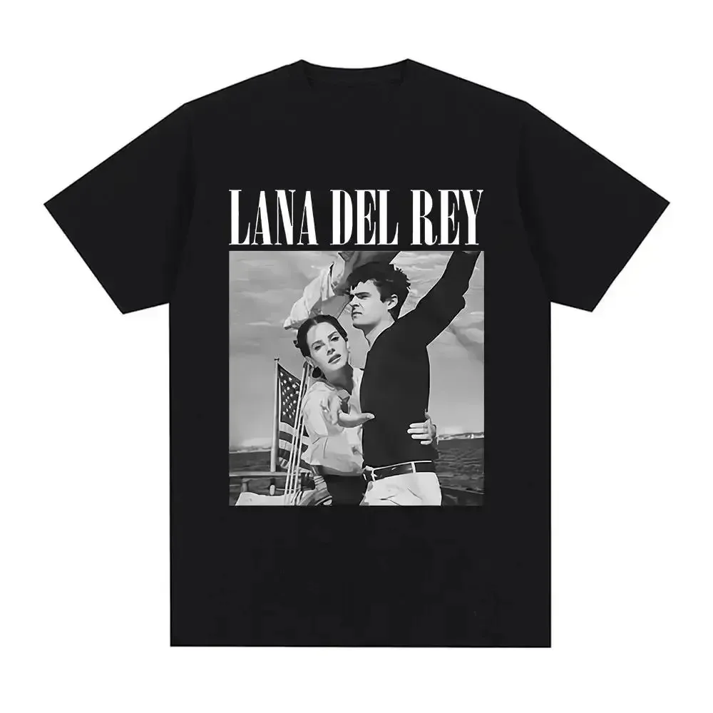 

Singer Lana Del Rey Printed T-shirt Men's Style Cotton Print Fashion Hip-hop Streetwear Harajuku Breathable Plus Size T-shirt