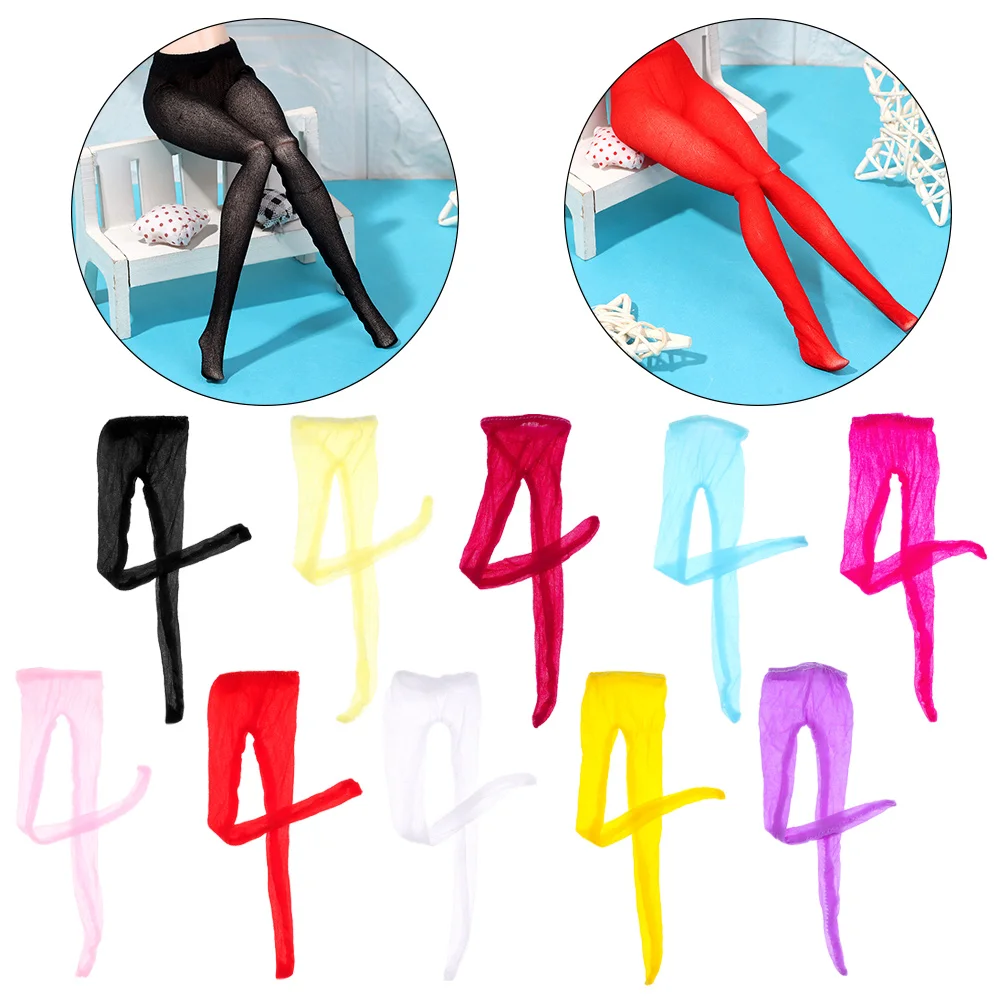 Suits 1/6 Miniature Clothes Colorful Pantyhose  Panty hose  Silk Stockings Dolls Accessories Mini Elastic leggings
