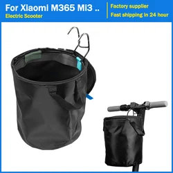 Zipper Waterproof Basket Handlebar Bags for Xiaomi M365 Mi3 Pro2 for Ninebot Max G30 Electric Scooter Basket Cycling  Bag