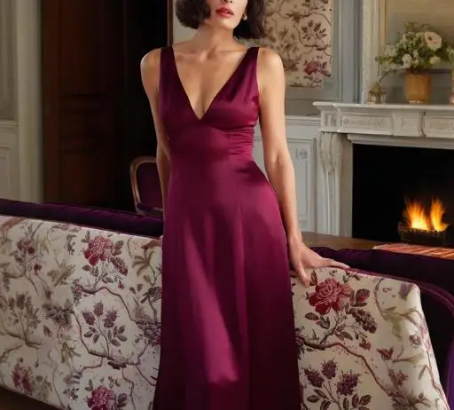 

Summer 2025 Sexy Deep V-Neck Backless Sleeveless Camisole Dress for Women Elegant Slim Fit Waist Cinched Solid Color Party Dress