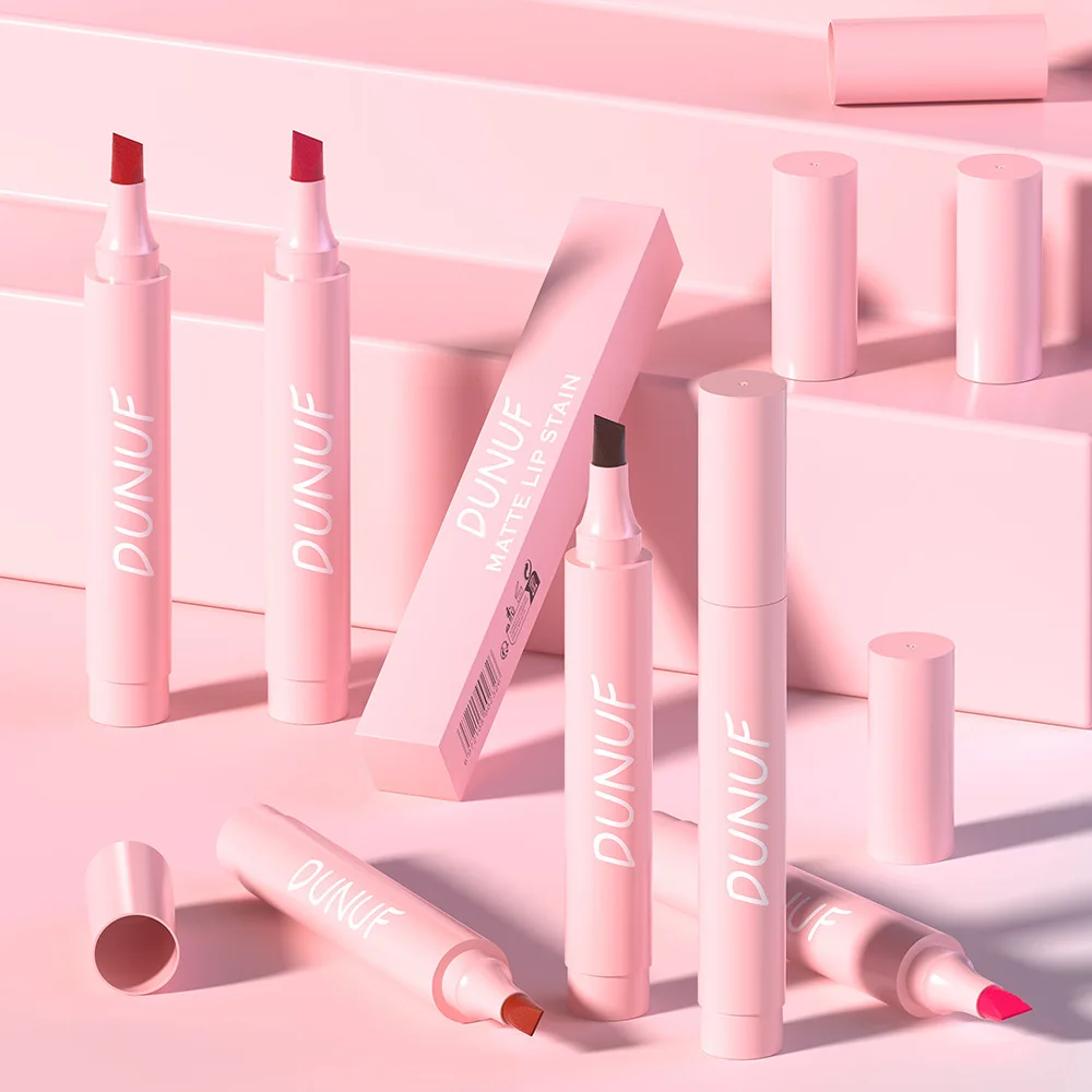 5 Color Lip Liner Lipstick All-in-One Long Lasting Waterproof Velvet Matte Finish Smudge Proof for Precise Definition Daily Use