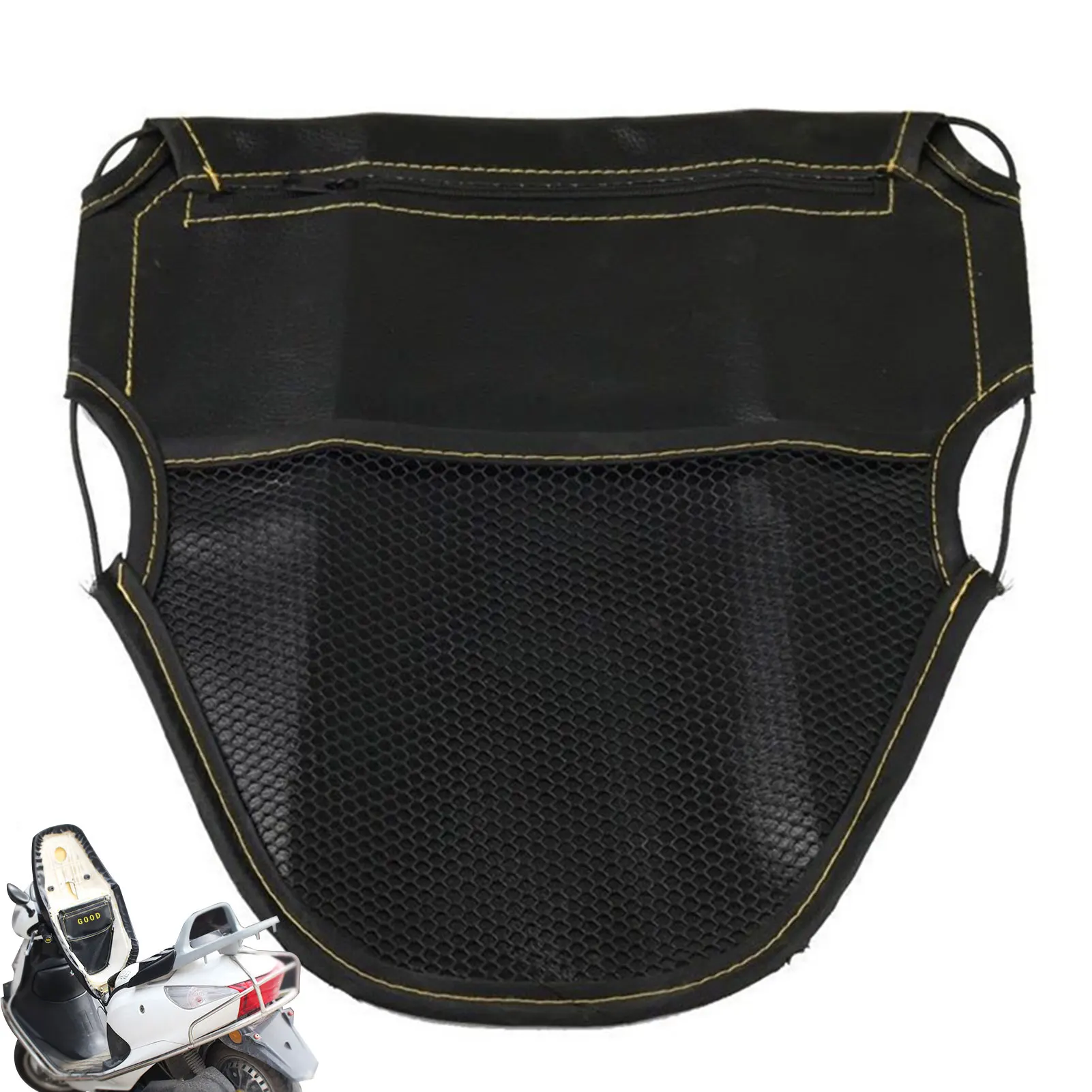 

Under Seat Motorcycle Storage Multifunctional PU Leather Saddle Bags Rear Seat Bag Storage Pouch Scooter Organizers