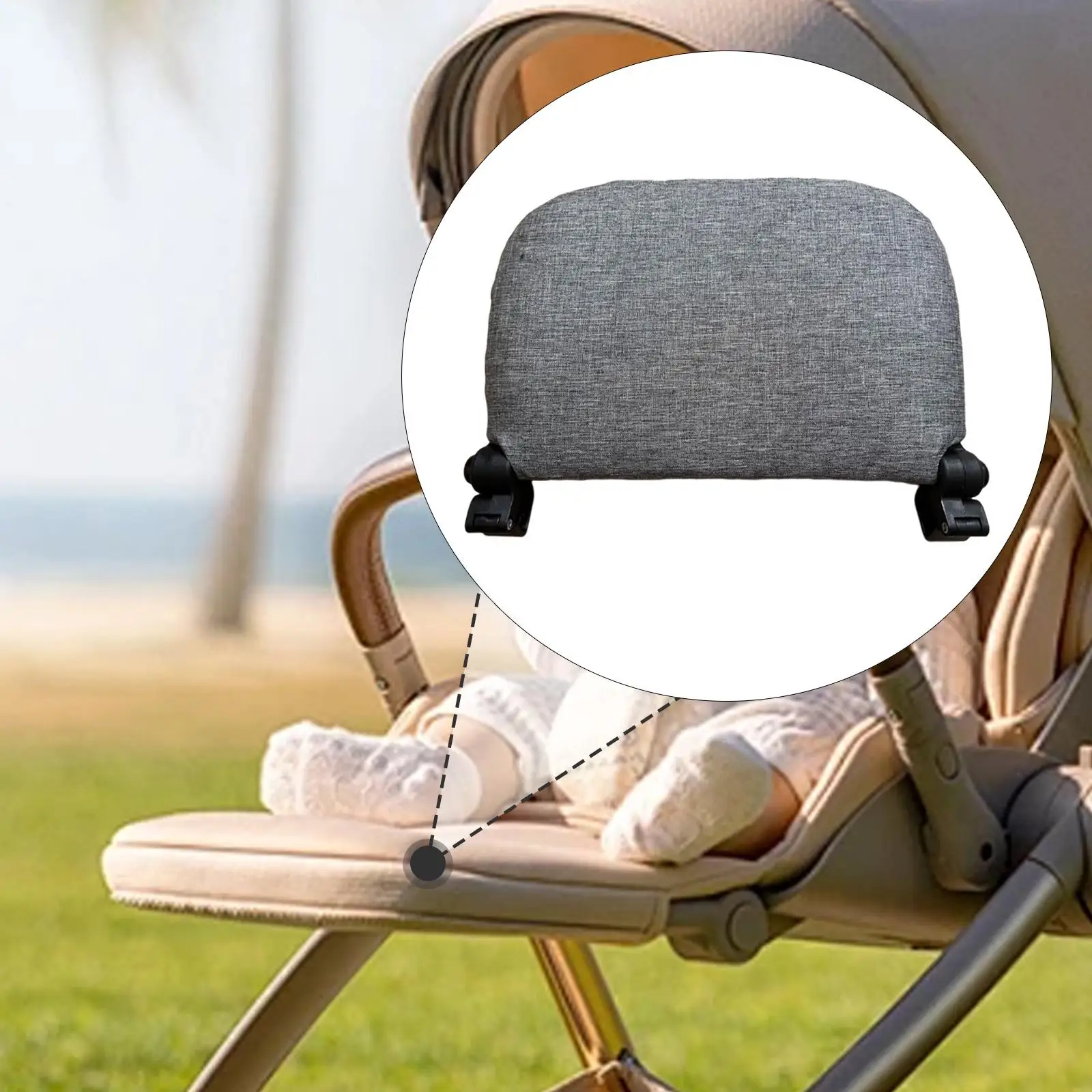 

Infant Stroller Footrest Extension Plastic Oxford Cloth Comfortable Leg Rest Adjustable Foldable Support Mat