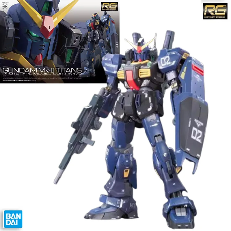 

Bandai Anime RG 07 1/144 MK2 GUNDAM MK-II TITANS в сборе, комплект модели, экшн-фигурки, игрушки для детей, оригинальный коллекционный подарок