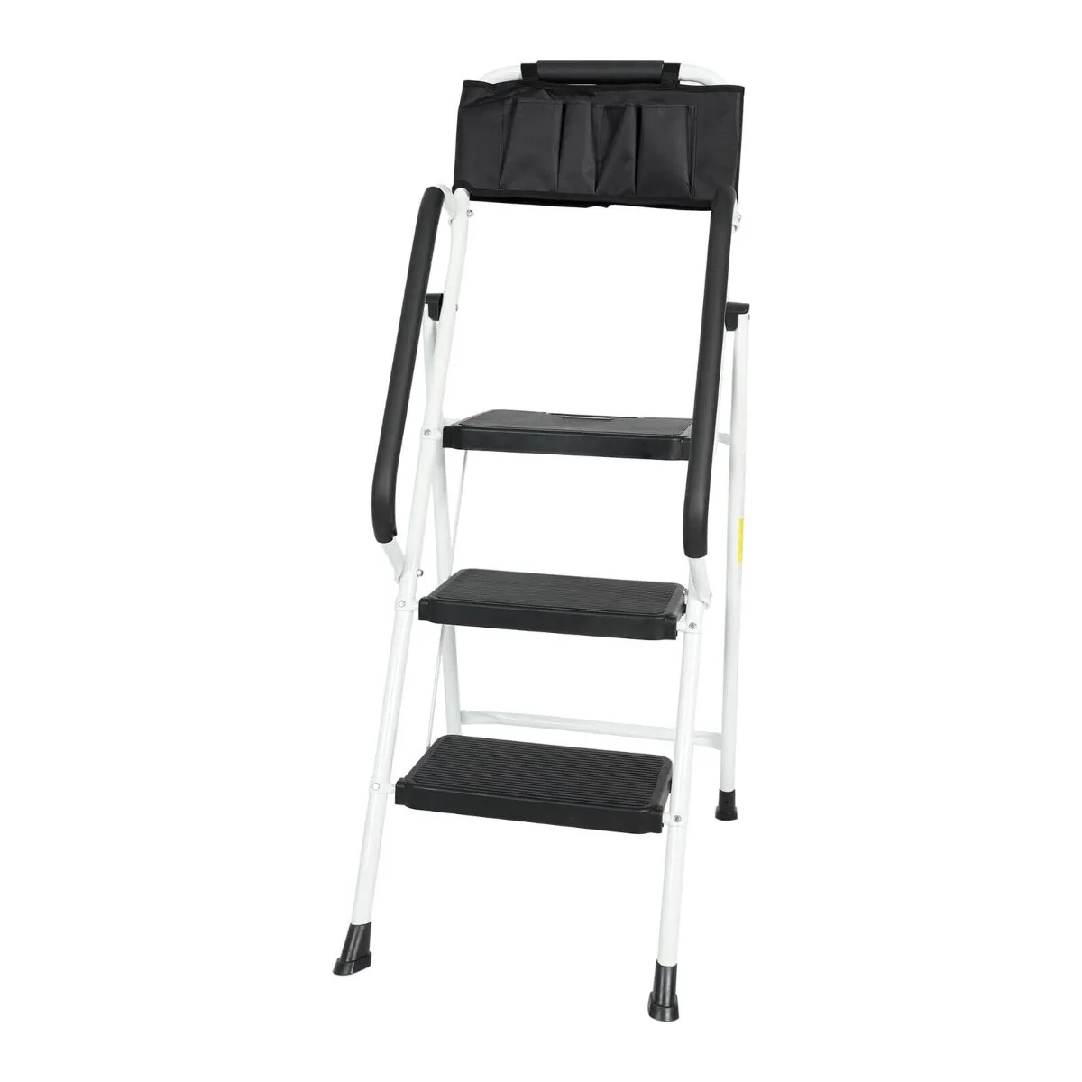 Us-3 Step Non-Slip Stool Ladder with Handrails 500 Lbs Folding Attachable Tool Bag