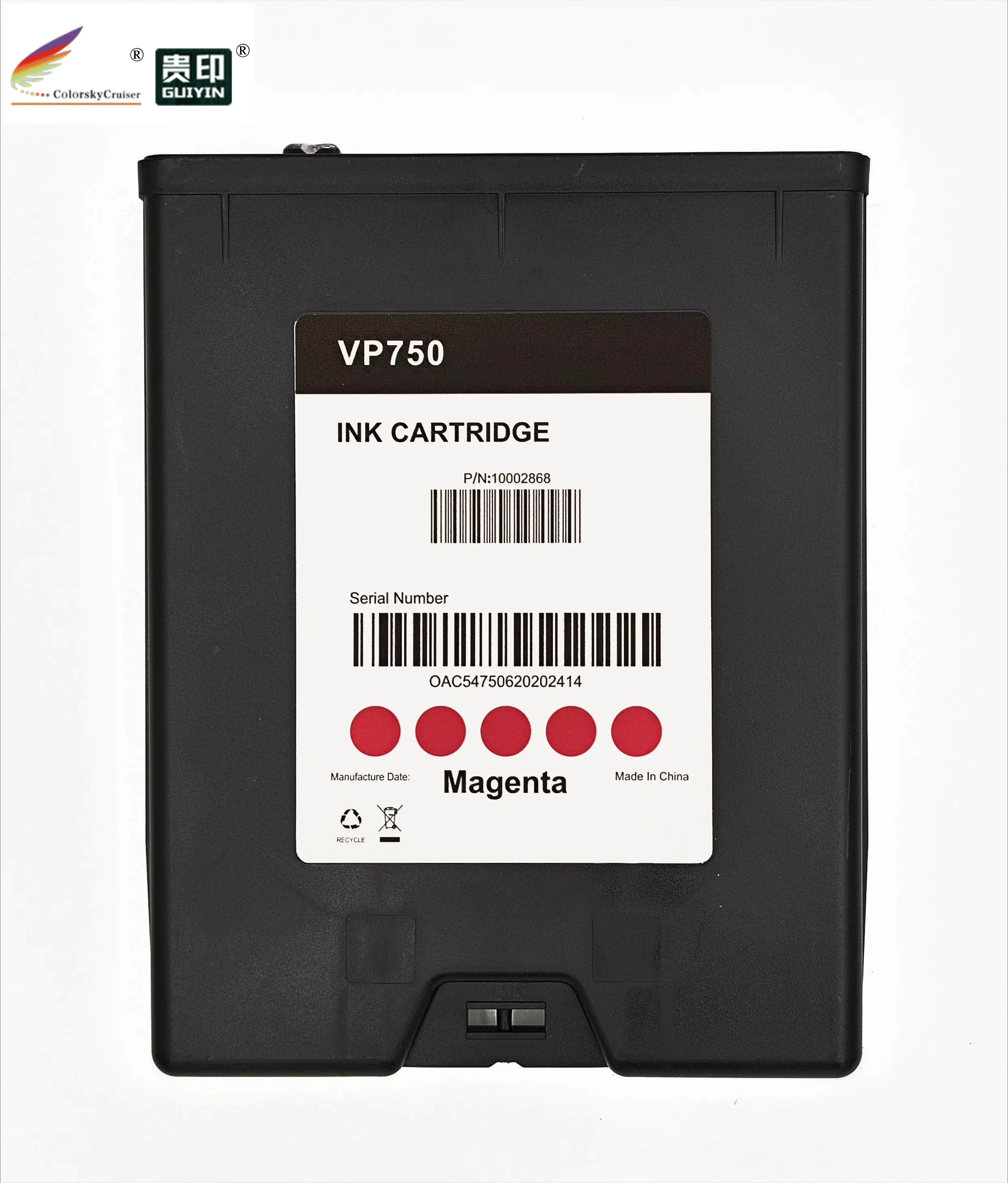 Kompatible Tintenpatrone für VP750 VIPColor Label Memjet Digital Printer Tintenpatrone vIPColor VP750