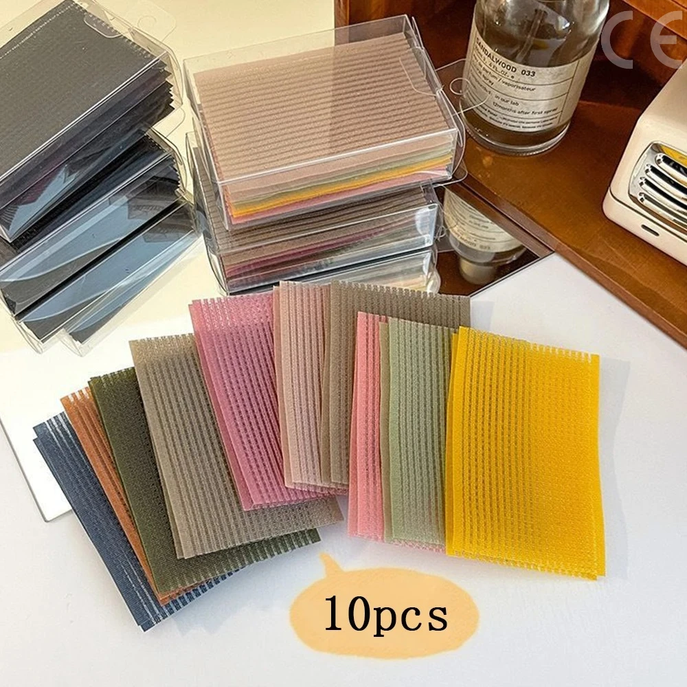 10Pcs Solid Color Bangs Magic Paste Posts Hair Sticker Clip Women Wash Face Makeup Velcro Patch Hair Accessories Styling Tools image 6