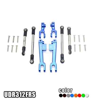 

CNC Machining Aluminum Alloy Front And Rear Anti-roll Bar + Stainless Steel Pull Rods For 1/7 TRAXXAS UDR