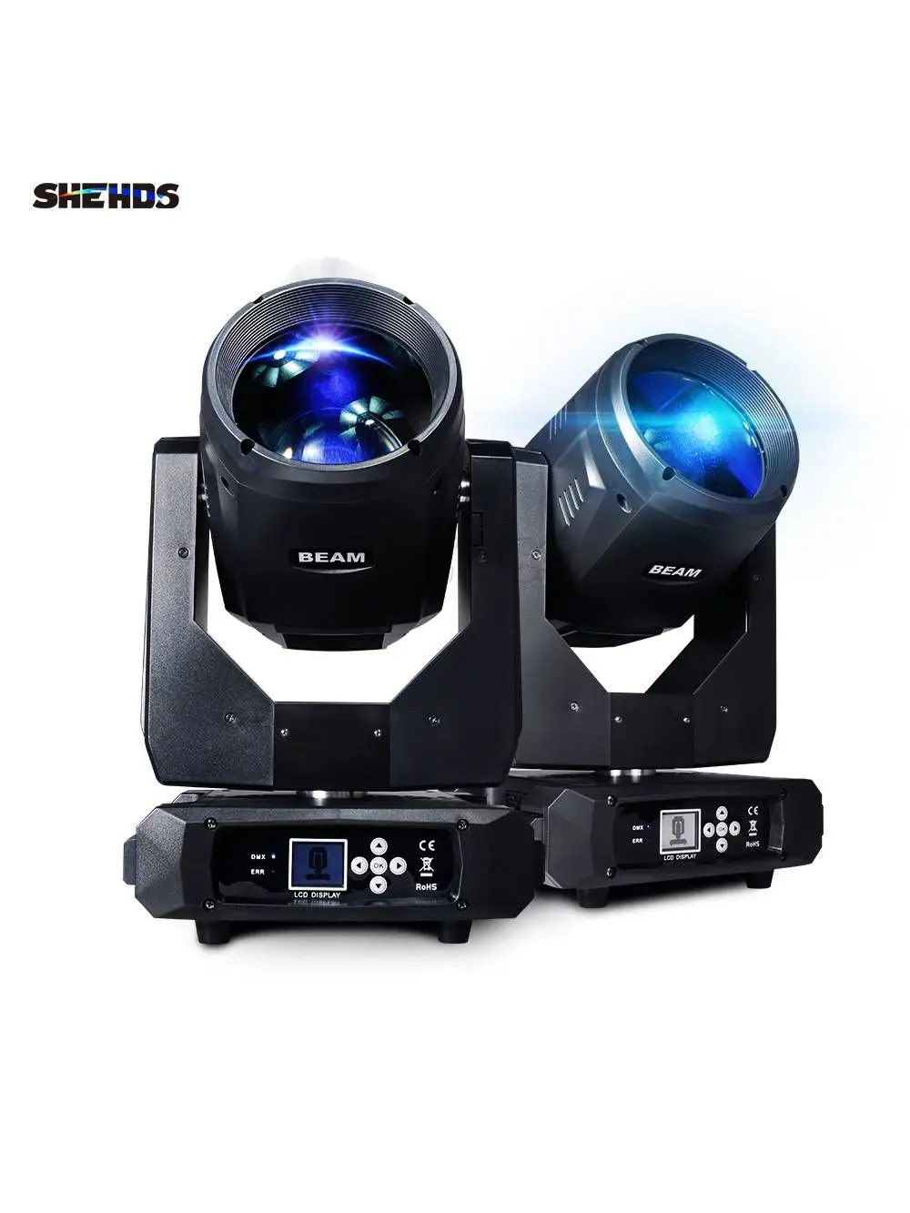 SHEHDS 2 stücke Birne Strahl 17R 350 W Moving Head Beleuchtung Regenbogen Wirkung Für DJ Party Dance Theater Hochzeit Konzert bühne Beleuchtung