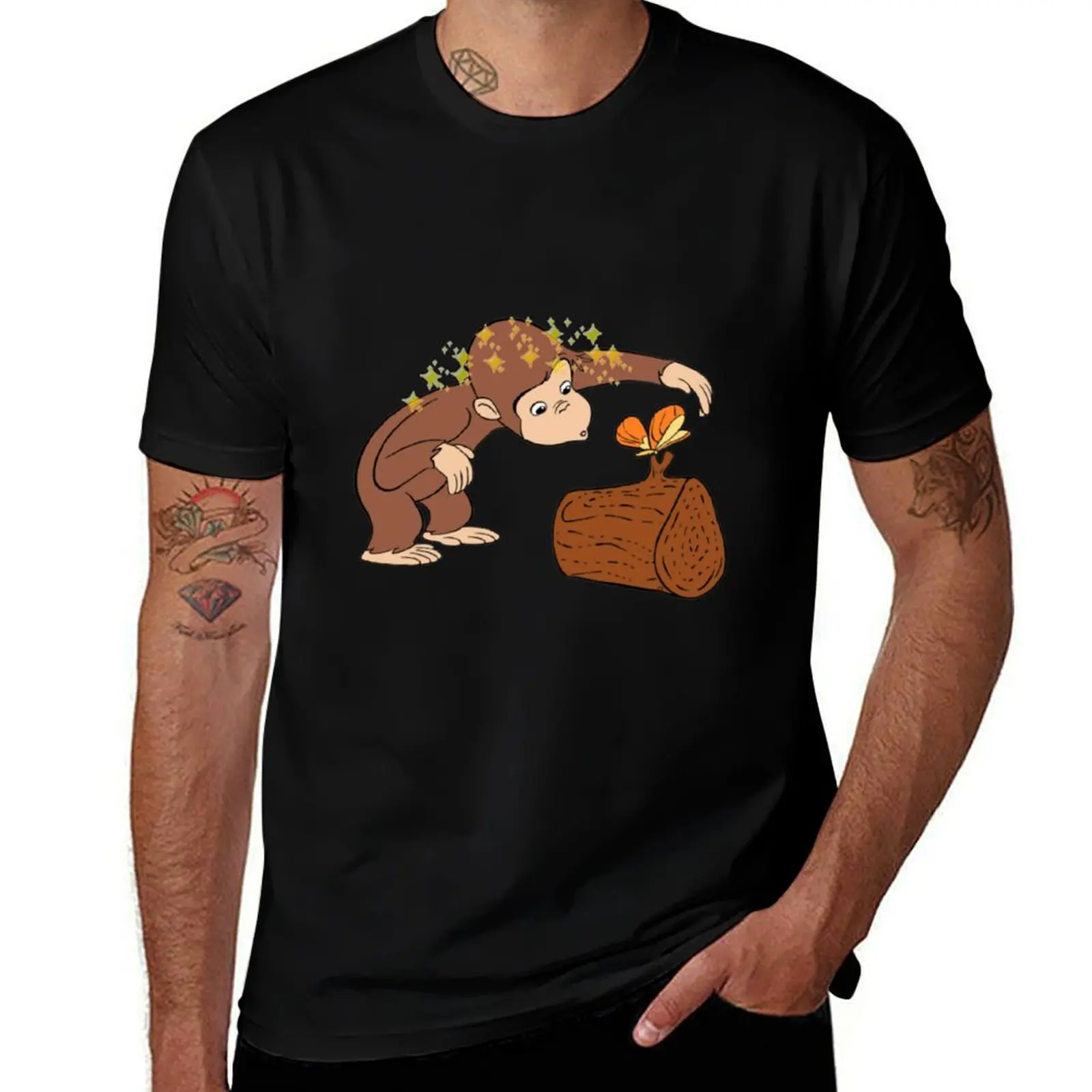 

Curious George T-Shirt anime shirt anime figures plus size clothes mens t shirts casual stylish