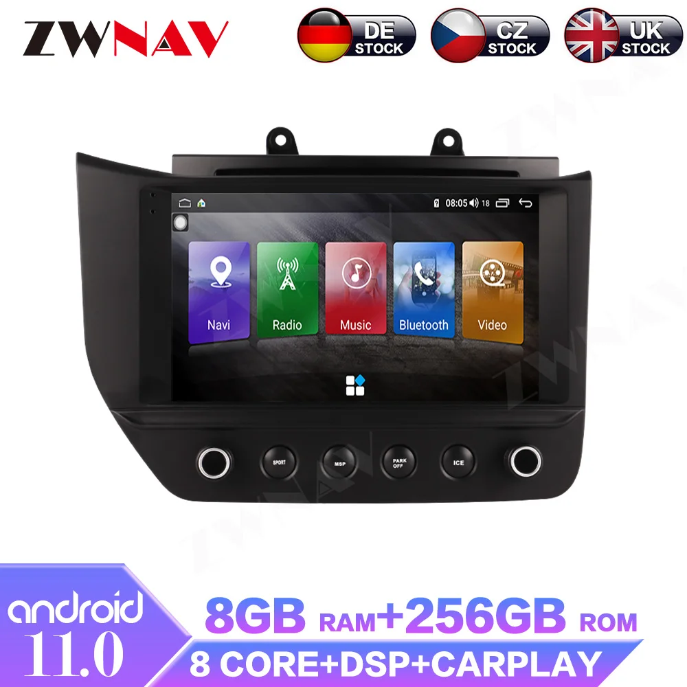 

8 Core Android 11 Multimedia Player For Maserati GT GranTurismo 2007 2008 2009 2010-2015 Car Radio Auto Stereo GPS Navi Headunit