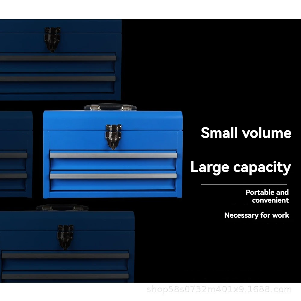 Three layer toolbox, auto repair and maintenance, woodworking classification toolbox, multifunctional