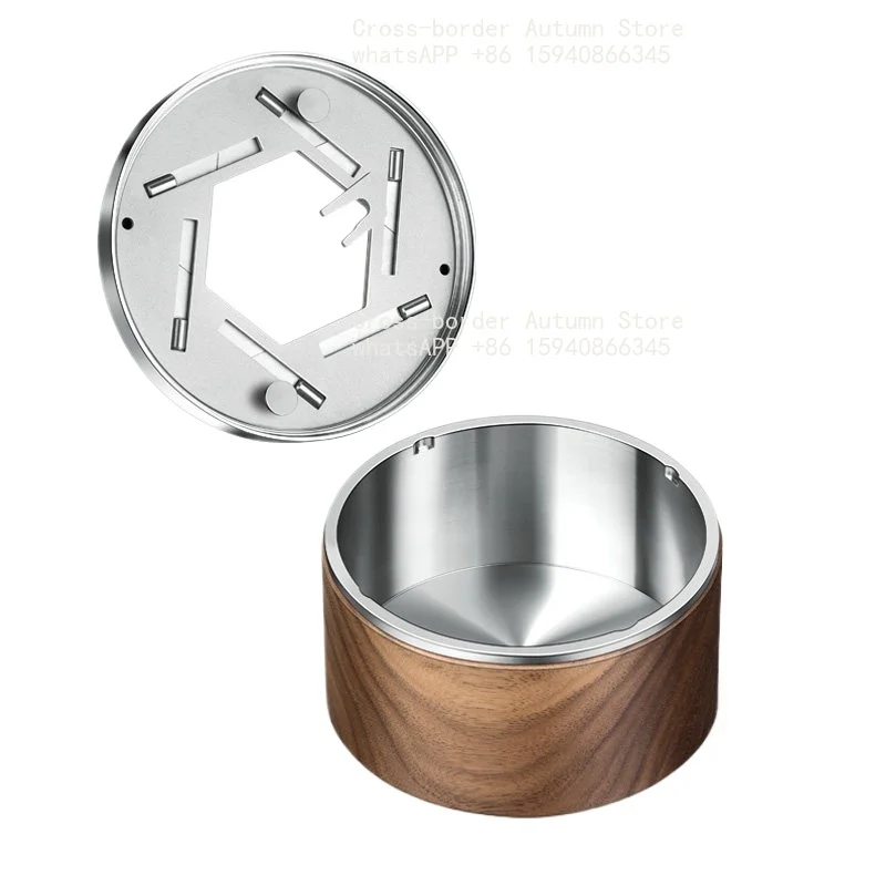 Light luxury creative personality trend ashtray closed with cover anti-fly ash men's gift customization