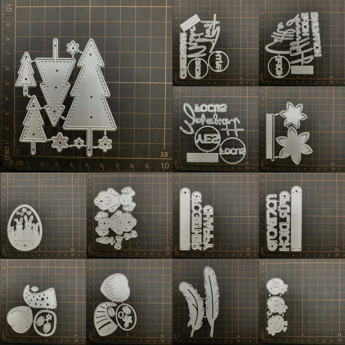 

13 kinds Letter Bunny Flowers Metal Cutting Dies Stencils For DIY Scrapbooking Decorative Embossing Handcraft Die CutsTemplate