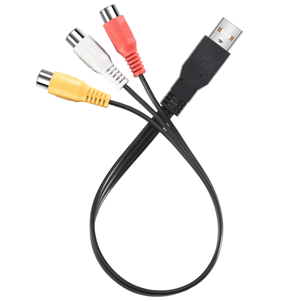 1 قطعة Usb ذكر التوصيل إلى 3 Rca شاحن أنثي محول صوت فيديو Av A/V كابل Usb إلى كابل Rca ل Hdtv تلفزيون سلك الحبل