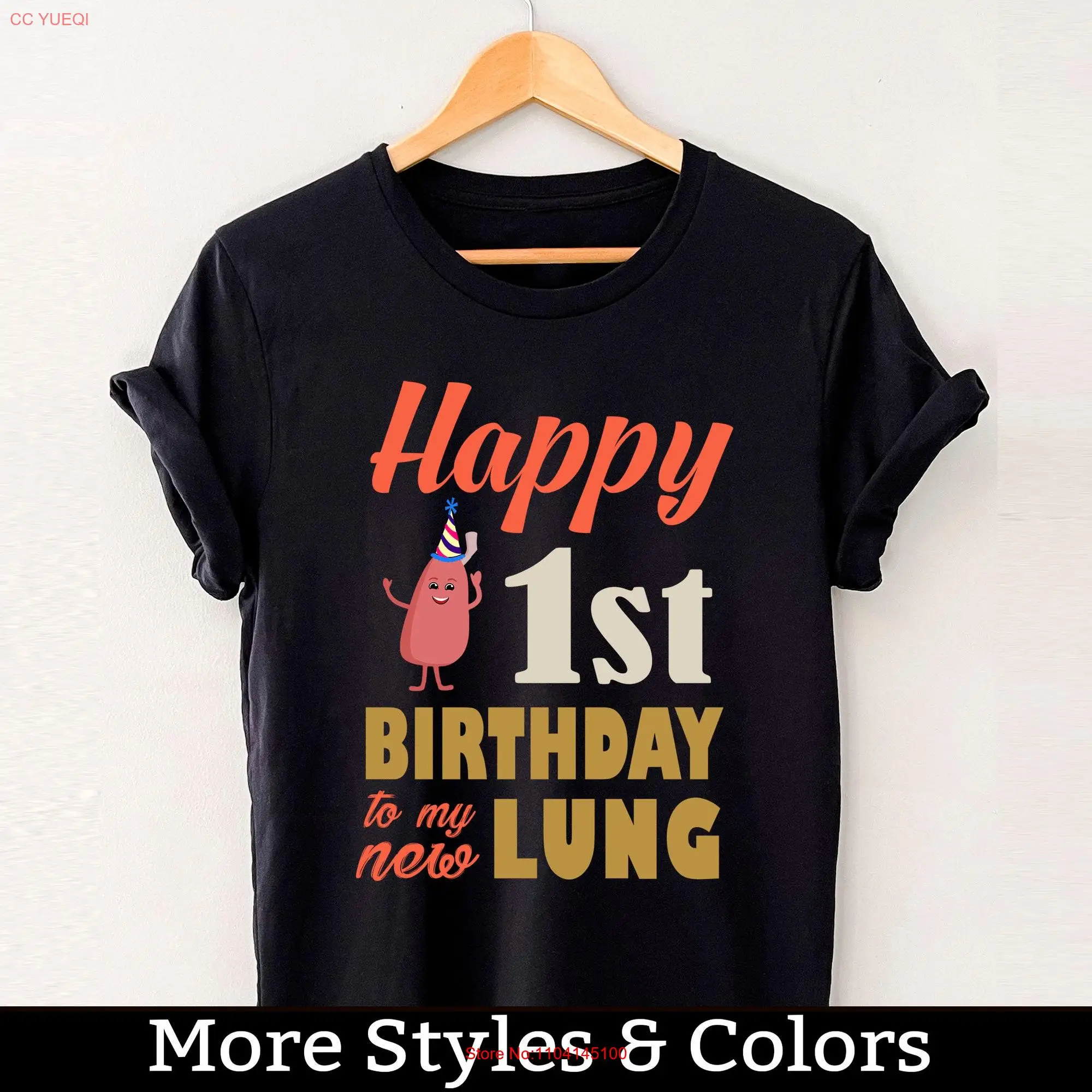 Lung Transplant Anniversary T Shirt Surgery Survivor  long or short sleeves