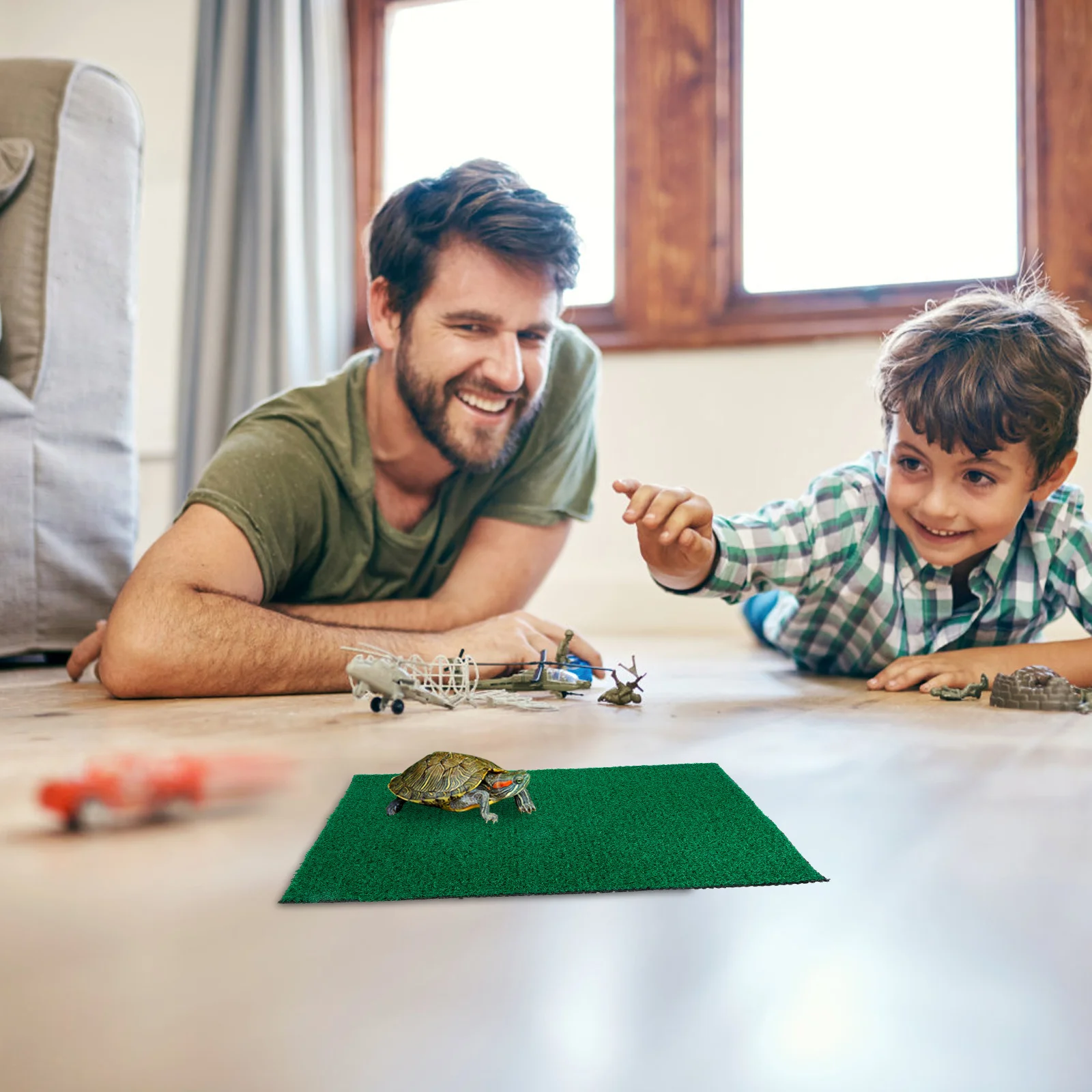 

Turtle Basking Platform Turf Artificial Grass Fish Tank Flowerpot Mat Uv Resistant Durable Long Lasting Greenery Decor