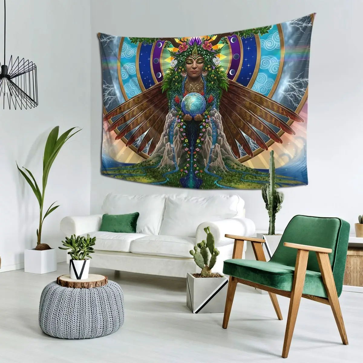 

Гобелен Gaia Sacred System, декор, художественные эстетические гобелены для гостиной, спальни, дома, настенная ткань, настенная подвеска