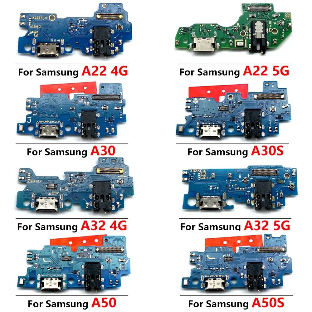 Для Samsung A01 A7 A02 A03 A11 A12 A20 A20S A21 A30 A32 A52 A54 A10S M15 M16 A13 A22 A32 4G USB-разъем для зарядного устройства