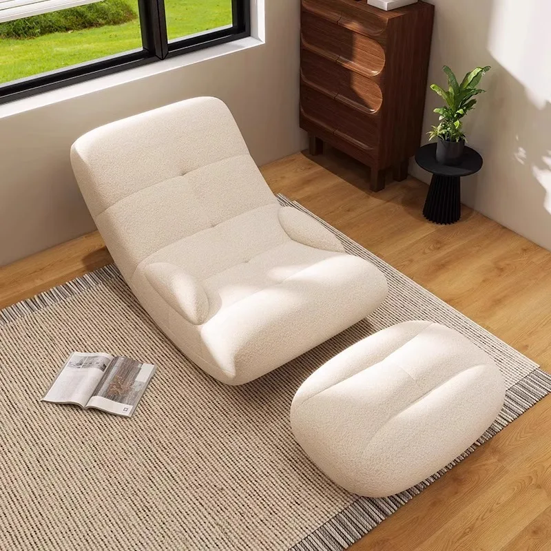 

Lounge Sofa Single Reclinertufted Adults Sitting Relax Lazy Furniture Designer *Modern Luxury Nordic Living Room Chairs Rocking