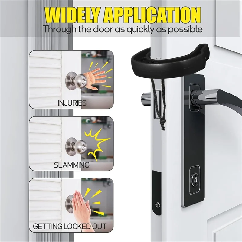 FEDI-Door Jammer Wedge With Ropes 24 Pcs Set For First Responder For Firefighter Emergency Law Enforcement Gear Door Stop Jam
