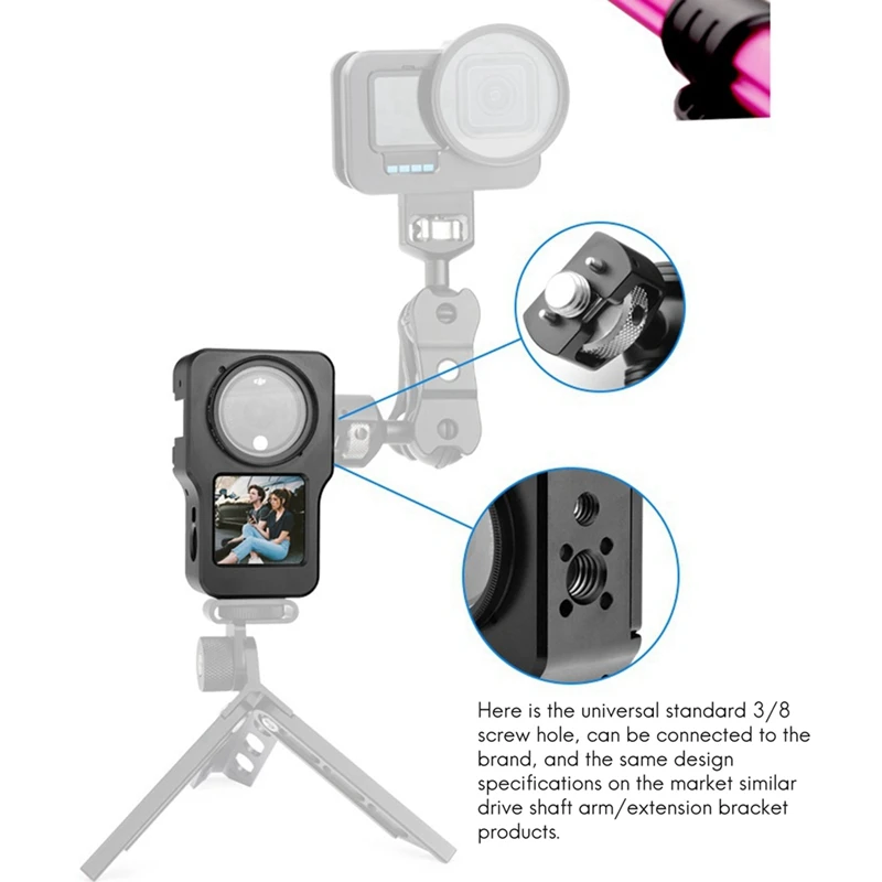 Aluminum Alloy Protective Shell Fall-Proof Protective Shell Shell Frame Accessories For Dji Black