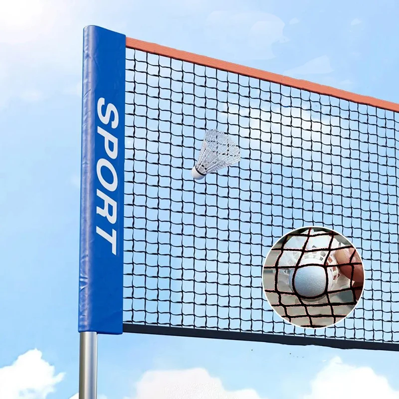 1 قطعة شبكة تنس وكرة الريشة المحمولة بعرض 3.1 متر مثالية للحدائق والملاعب والشواطئ والساحات الخلفية للاستخدام الداخلي/الخارجي غير متضمنة #6