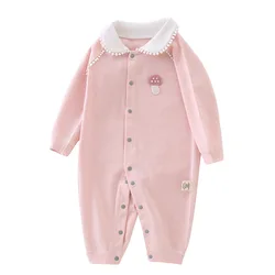 Baby  Jumpsuit 100% Cotton Clothing Girls Newborn Cute Boneless Bodysuit  Infant Babe Pajamas  0-1-3-6-9-12-18M