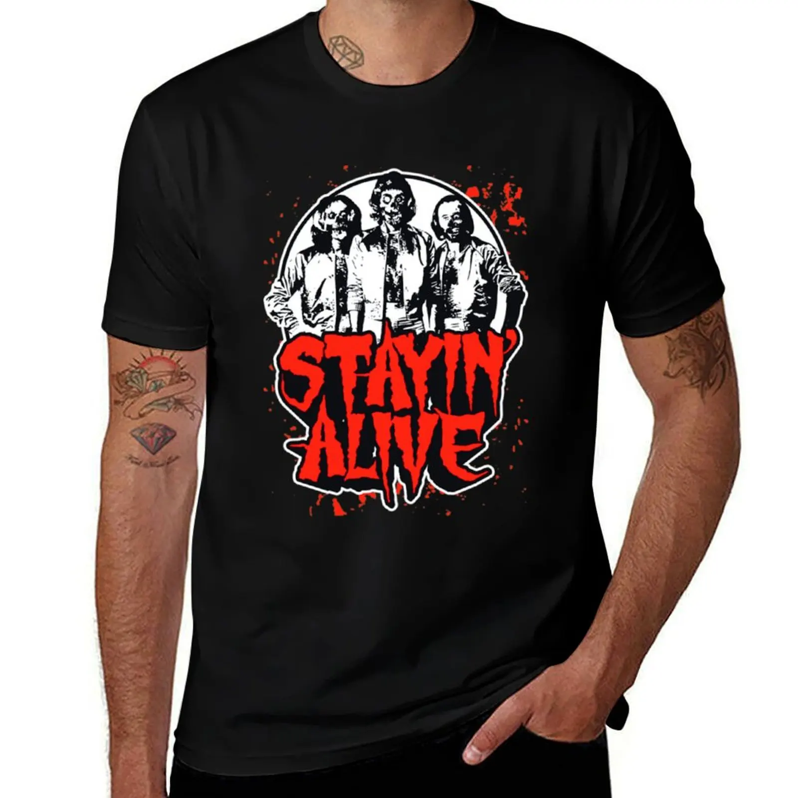 T-shirt THE BEE GEES STAY ALIVE, T-shirt de sport anti-humidité