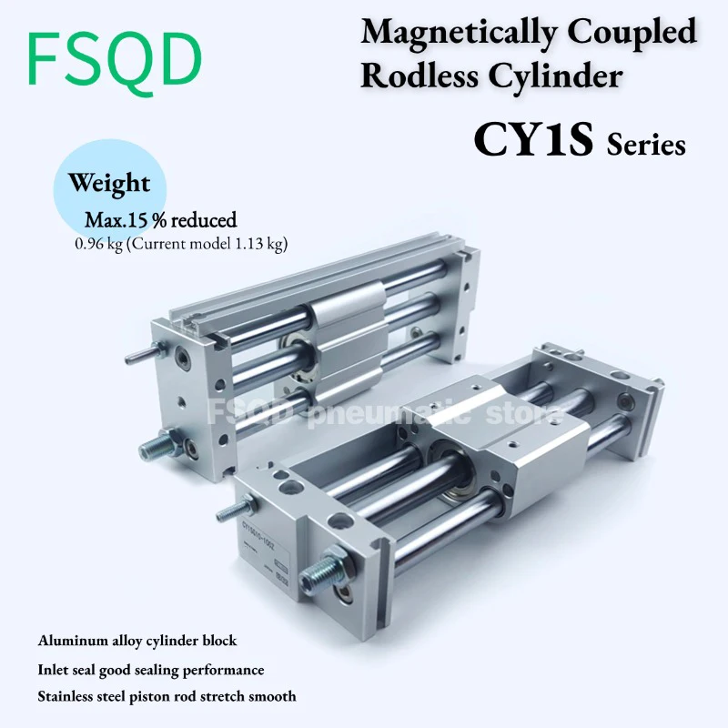 

CY1SG10-100Z,200Z,300Z,400Z,500Z CY1SG10-100BZ,200BZ,300BZ CY1SG32TF-400Z Magnetically coupled rodless cylinder CY1SG