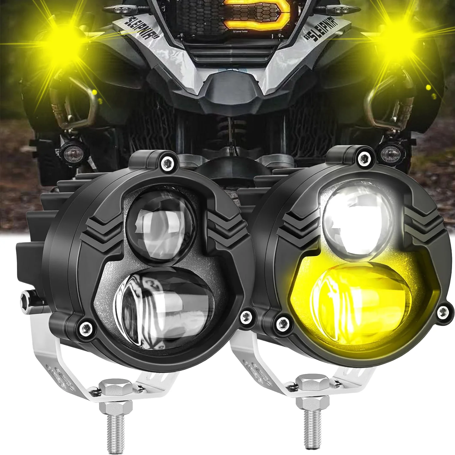

Additional Led Headlights For Motorcycle Spotlights Super Bright Front Lamp Drivingfor BMW ATV UTV Truck 4x4 F800GS Accessories