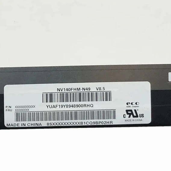 NV140FHM-N49 V8.5 fit NV140FHM-N4K NV140FHM-N48 N140HGA-EA1 NV140FHM-N3B NV140FHM-N4B NV140FHM-N4H FHD LCD display panel