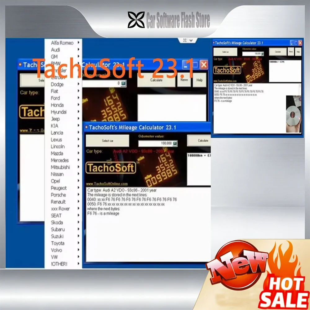 

TachoSoft Mileage Calculator 23.1 TachoSoft Mileage Counter Calculation Software V23.1 With License Digital Odometer Calculators