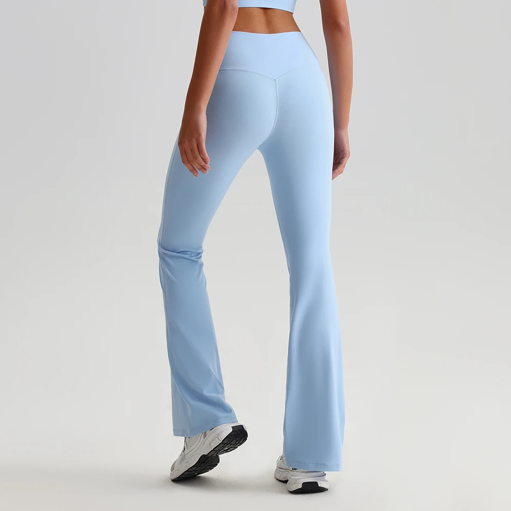 Buttery Soft Flared Leggings for Women High Waist No Front Seam Yoga Pants 30'' Full Length Bell Bottom Workout Leggings