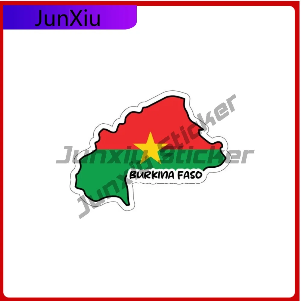 

Burkina Faso Map Flag Waterproof Sticker Styling Occlusion Scratch Decal Accessory Custom Pictures Graphic Decals Aesthetic Stic