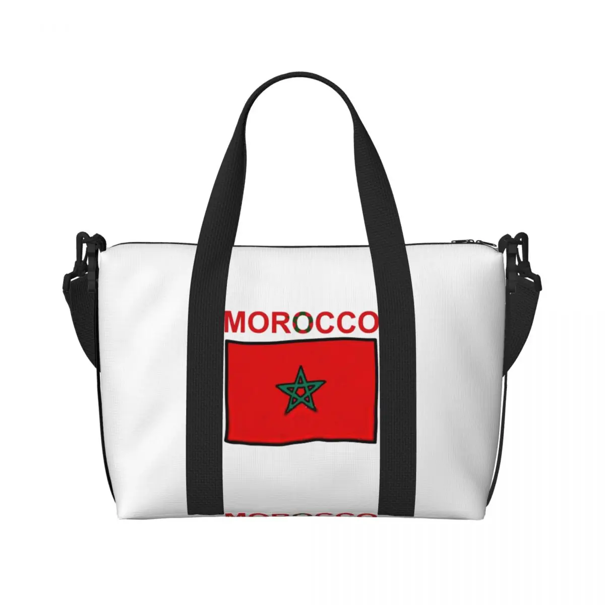 

Дорожная сумка с флагом Марокко, спортивная сумка для выходных, большая сумка для йоги, милая сумка для фитнеса для мужчин и женщин