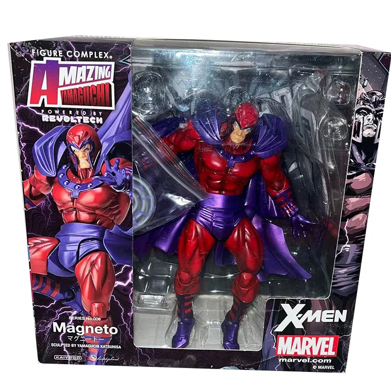 Original  Magneto Revoltech AMAZING YAMAGUCHI Max Eisenhardt Anime Figure Model Action Toys for Boys Gift Collectible